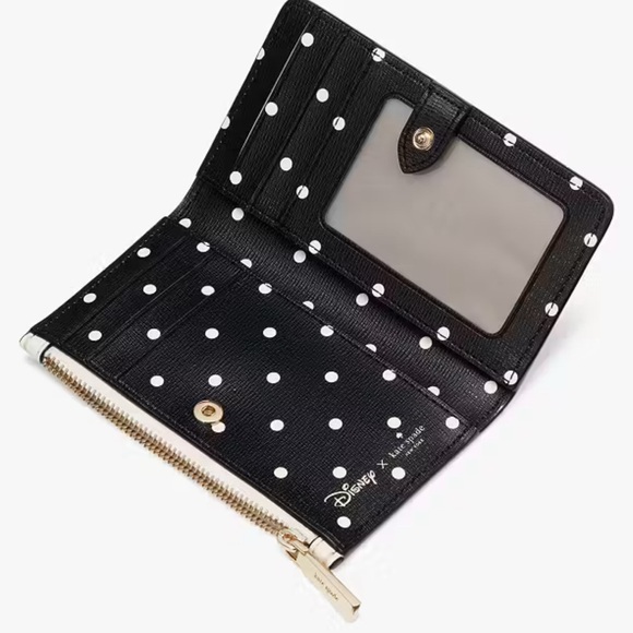Kate Spade Disney X Kate Spade New York Minnie Small Slim Bifold Wallet - Picture 15 of 16